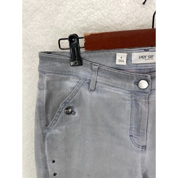 Per Se by Carlisle Pants Women’s Size 4 Lot of 5 Straight Gray Leopard Blue - Picture 8 of 16